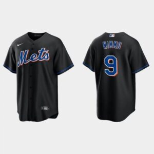 68634478f0455_1 Men's New York Mets #9 Brandon Nimmo Black Cool Base Stitched Baseball Jersey