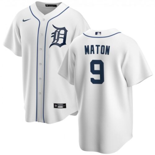 686344a966c46_1 Men's Detroit Tigers #9 Nick Maton White Cool Base Stitched Jersey
