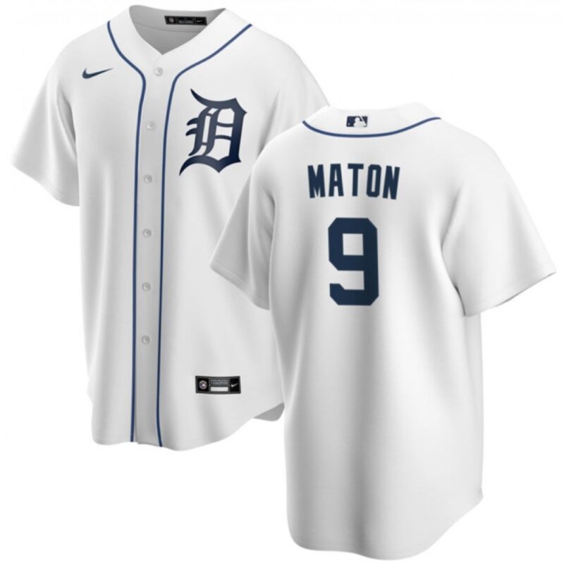 686344a966c46_1 Men's Detroit Tigers #9 Nick Maton White Cool Base Stitched Jersey