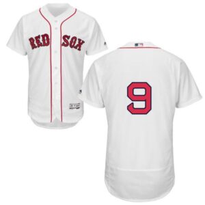 6863459dec512_1 Red Sox #9 Ted Williams White Flexbase Authentic Collection Stitched MLB Jersey