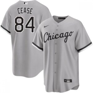 686345ad25a53_1 Men's Chicago White Sox #84 Dylan Cease Gray Cool Base Stitched Jersey