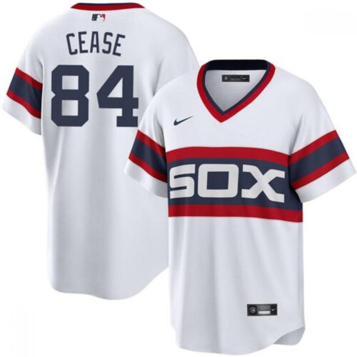 686345b319001_1 Men's Chicago White Sox #84 Dylan Cease White Cool Base Stitched Jersey
