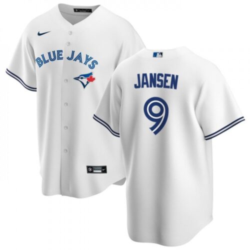 68634605276d6_1 Men's Toronto Blue Jays #9 Danny Jansen White Cool Base Stitched Jersey