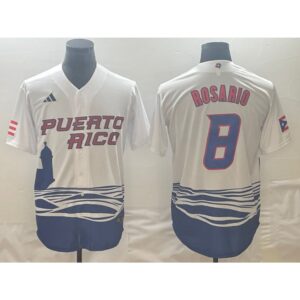 686346649ef61_1 Men's Puerto Rico Baseball #8 Eddie Rosario 2023 White World Baseball Classic Stitched Jersey