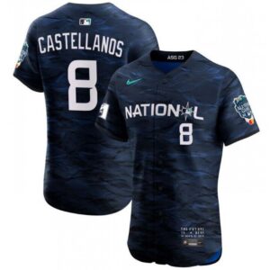 6863467eddf11_1 Men's Philadelphia Phillies #8 Nick Castellanos Royal 2023 All-star Flex Base Stitched Baseball Jersey