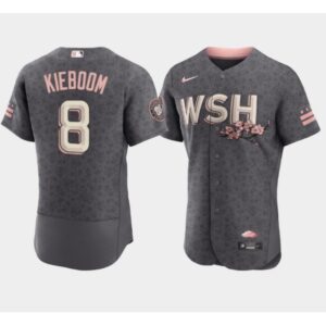 6863469f34ca8_1 Men's Washington Nationals #8 Carter Kieboom 2022 Grey City Connect Cherry Blossom Flex Base Stitched MLB Jersey