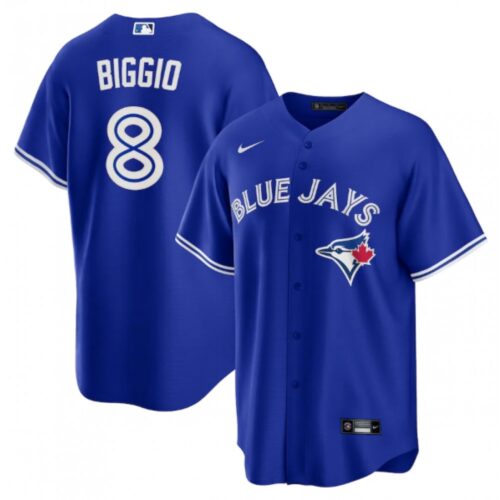 686346a83a354_1 Men's Toronto Blue Jays #8 Cavan Biggio Royal Cool Base Stitched Jersey