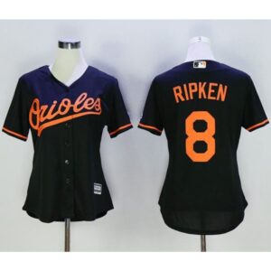 686346ab438b5_1 Orioles #8 Cal Ripken Black Women's Alternate Stitched MLB Jersey