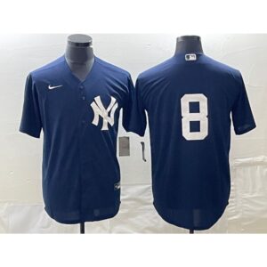 686346e1c841a_1 Men's New York Yankees #8 Yogi Berra Navy Cool Base Stitched Baseball Jersey