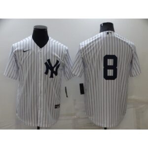 686346e4e1183_1 Men's New York Yankees #8 Yogi Berra White Cool Base Stitched Baseball Jersey