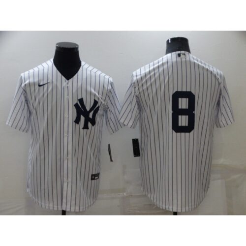 686346e4e1183_1 Men's New York Yankees #8 Yogi Berra White Cool Base Stitched Baseball Jersey
