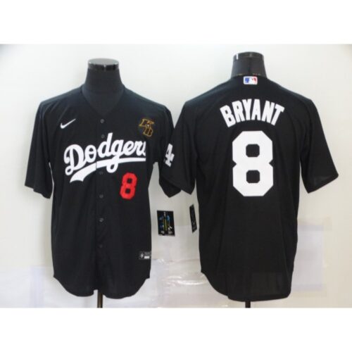 686347dad811b_1 Men's Los Angeles Dodgers #8 Kobe Bryant Black 2020 KB Patch Cool Base Stitched Jersey