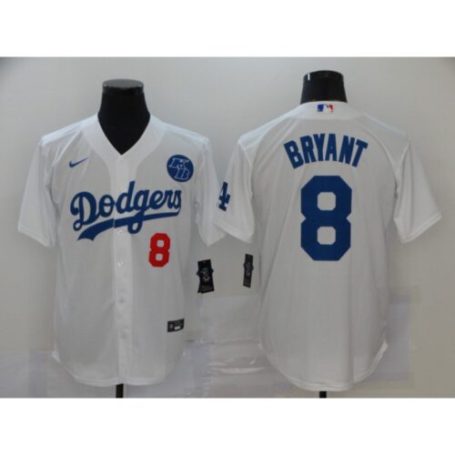 686347ed47ea3_1 Men's Los Angeles Dodgers #8 Kobe Bryant White 2020 KB Patch Cool Base Stitched Jersey