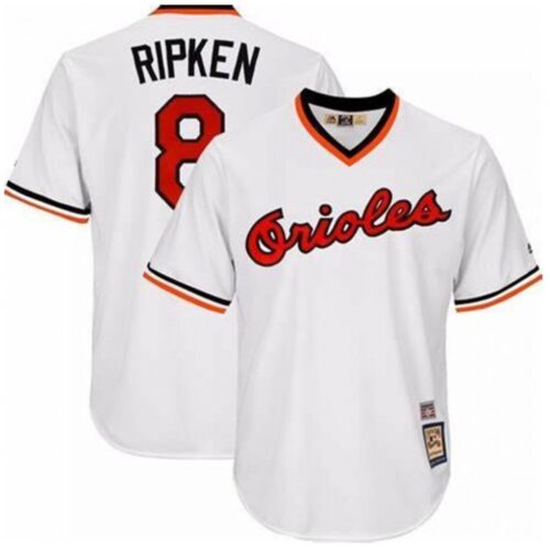 686347f9c3f2f_1 Men's Baltimore Orioles #8 Cal Ripken Jr. White Stitched Jersey