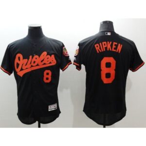 686347ffe3392_1 Orioles #8 Cal Ripken Black Flexbase Authentic Collection Stitched MLB Jersey