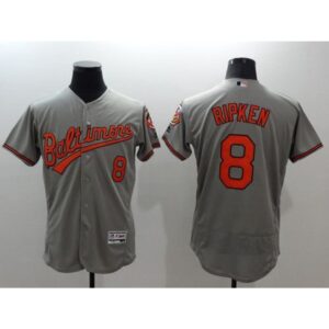 6863480c6cc70_1 Orioles #8 Cal Ripken Grey Flexbase Authentic Collection Stitched MLB Jersey