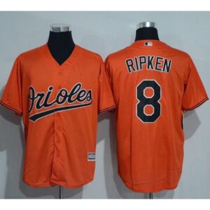 6863481227bff_1 Orioles #8 Cal Ripken Orange New Cool Base Stitched MLB Jersey