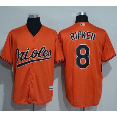 6863481227bff_1 Orioles #8 Cal Ripken Orange New Cool Base Stitched MLB Jersey
