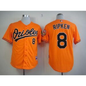 686348152ccad_1 Orioles #8 Cal Ripken Orange Cool Base Stitched MLB Jersey