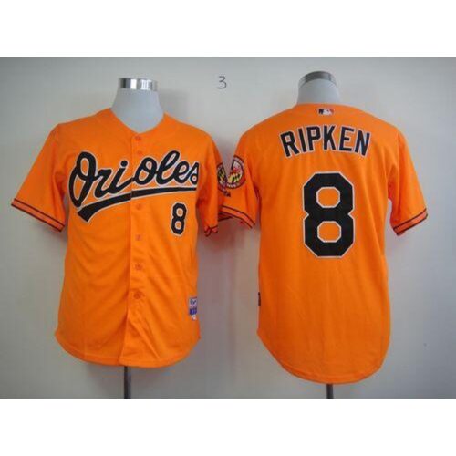 686348152ccad_1 Orioles #8 Cal Ripken Orange Cool Base Stitched MLB Jersey