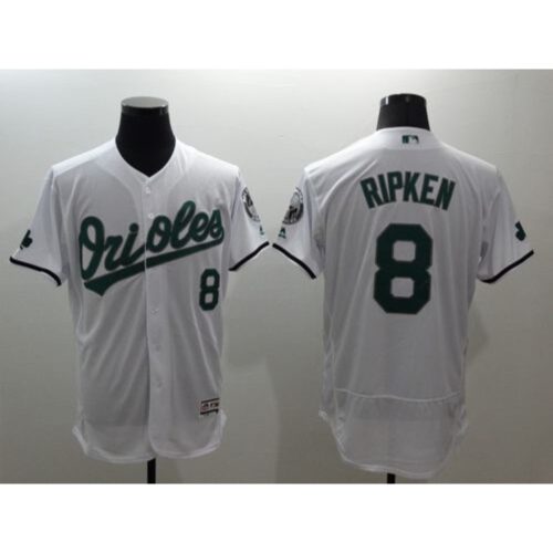 686348273faf8_1 Orioles #8 Cal Ripken White Celtic Flexbase Authentic Collection Stitched MLB Jersey