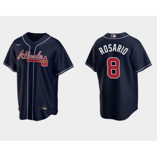 686348434e3ae_1 Men's Atlanta Braves #8 Eddie Rosario Navy Cool Base Stitched Jersey