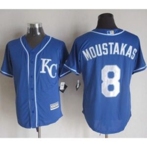 6863489594eba_1 Royals #8 Mike Moustakas Blue Alternate 2 New Cool Base Stitched MLB Jersey
