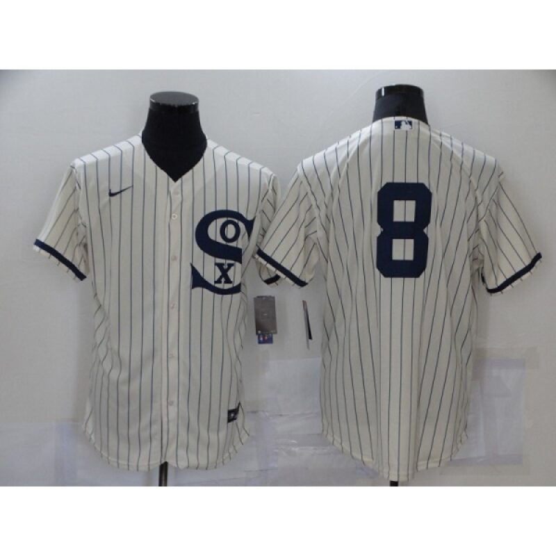 6863491f53285_1 Men's Chicago White Sox #8 Bo Jackson 2021 Cream/Navy Field of Dreams Cool Base Stitched Jersey