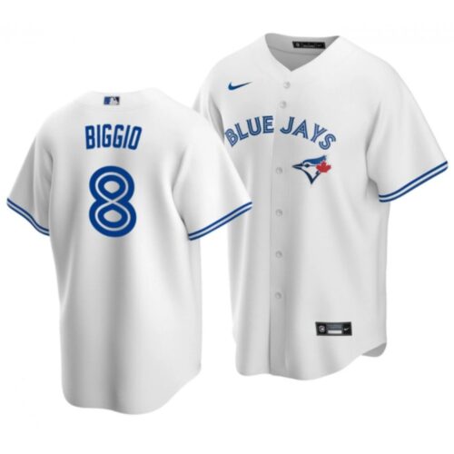 6863493cc58cc_1 Men's Toronto Blue Jays #8 Cavan Biggio White Cool Base Stitched Jersey