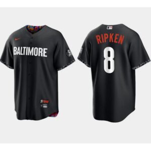 6863494f1a3ee_1 Men's Baltimore Orioles #8 Cal Ripken Jr. Black 2023 City Connect Cool Base Stitched Baseball Jersey