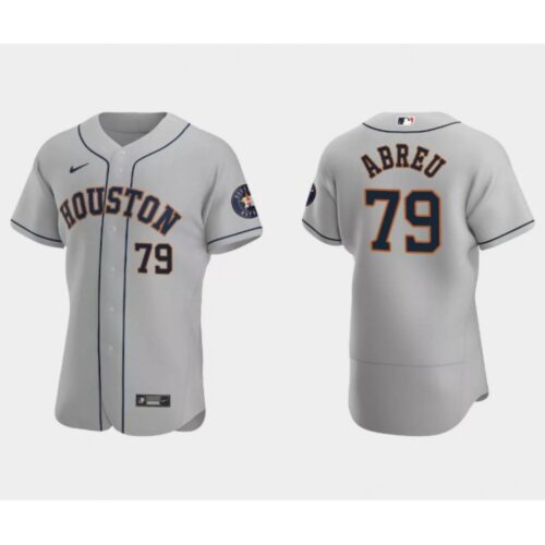 68634983dfda7_1 Men's Houston Astros #79 Jose Abreu Grey Flex Base Stitched Jersey