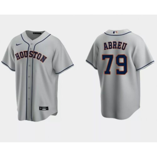68634986ea6bc_1 Men's Houston Astros #79 Jose Abreu Grey Cool Base Stitched Jersey