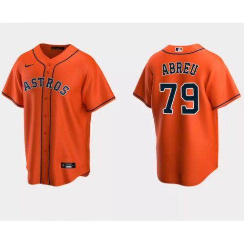 6863499002c99_1 Men's Houston Astros #79 Jose Abreu Orange Cool Base Stitched Jersey