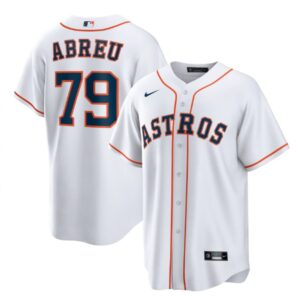 68634995d4ee1_1 Men's Houston Astros #79 Jose Abreu White Cool Base Stitched Jersey