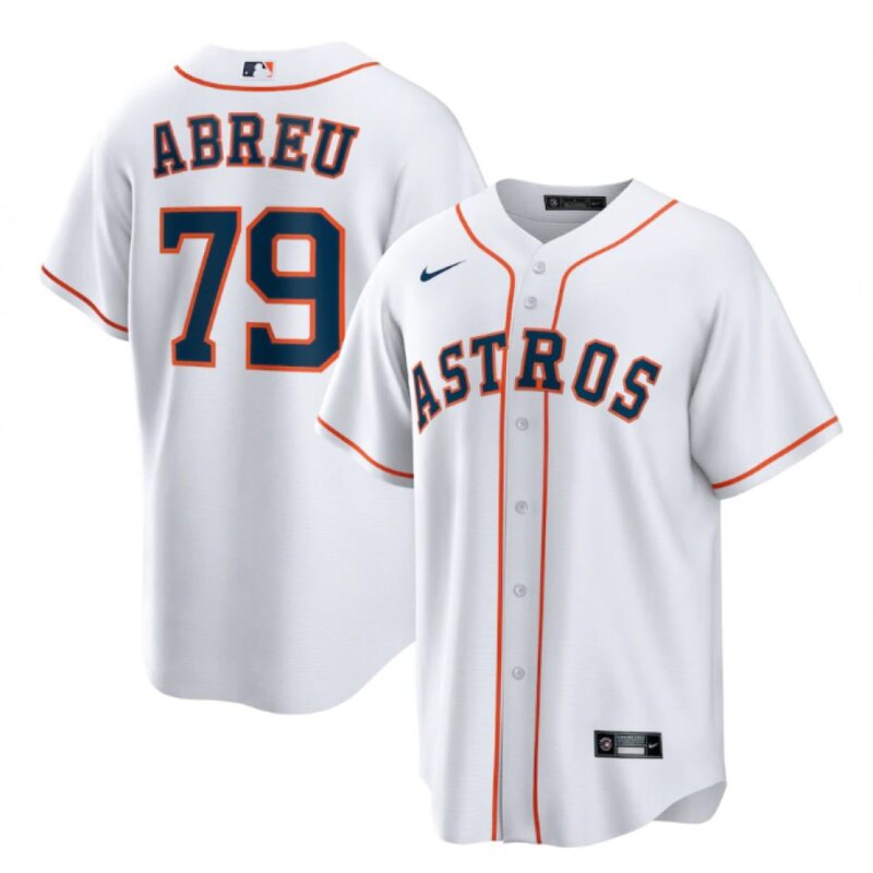 68634995d4ee1_1 Men's Houston Astros #79 Jose Abreu White Cool Base Stitched Jersey