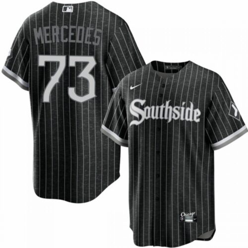 686349f46df7d_1 Men's Chicago White Sox #73 Yermin Mercedes Black 2021 City Connect Cool Base Stitched Baseball Jersey