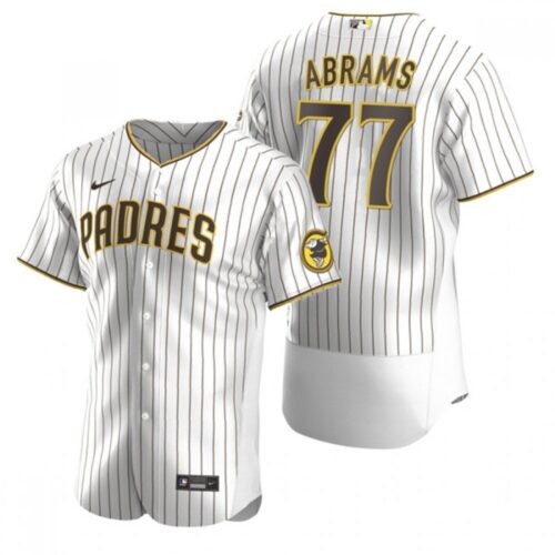68634a6904e59_1 Men's San Diego Padres #77 C.J. Abrams White Flex Base Stitched Baseball Jersey