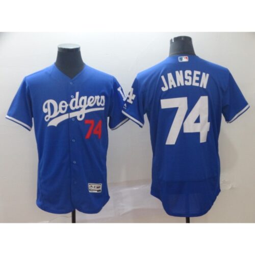 68634a6f27308_1 Men's Los Angeles Dodgers #74 Kenley Jansen Blue Flex Base Stitched MLB Jersey