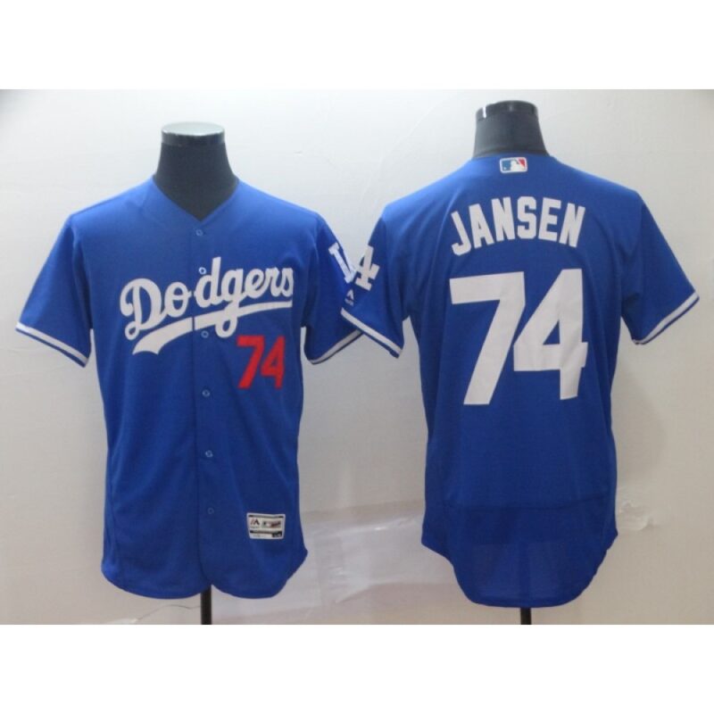 68634a6f27308_1 Men's Los Angeles Dodgers #74 Kenley Jansen Blue Flex Base Stitched MLB Jersey