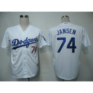 68634a7bc2183_1 Dodgers #74 Kenley Jansen White Cool Base Stitched MLB Jersey