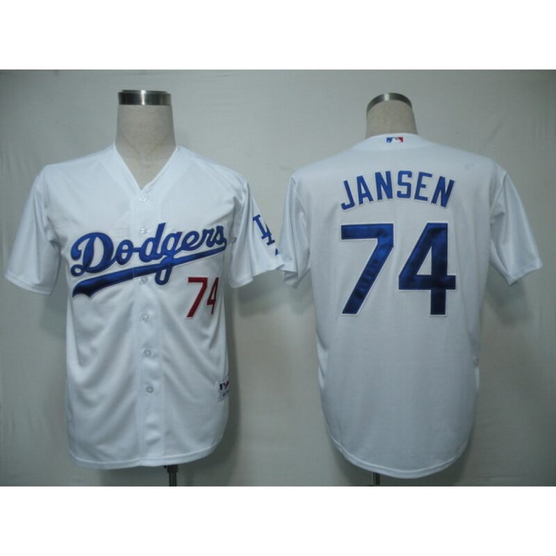 68634a7bc2183_1 Dodgers #74 Kenley Jansen White Cool Base Stitched MLB Jersey