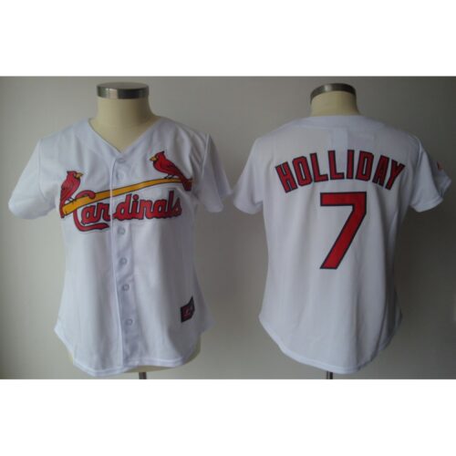 68634af2ef87b_1 Cardinals #7 Matt Holliday White Women's Fashion Stitched MLB Jersey