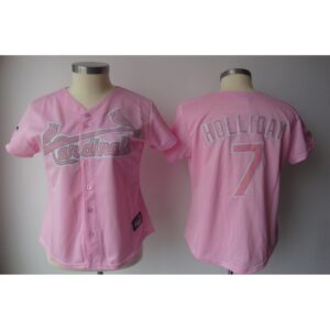 68634af7a598f_1 Cardinals #7 Matt Holliday Pink Women's Fashion Stitched MLB Jersey