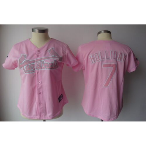 68634af7a598f_1 Cardinals #7 Matt Holliday Pink Women's Fashion Stitched MLB Jersey