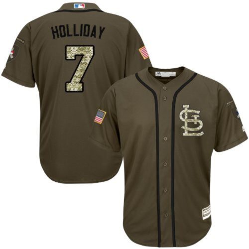 68634aff312d7_1 Cardinals #7 Matt Holliday Green Salute to Service Stitched Youth MLB Jersey