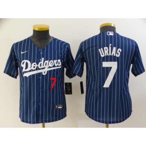 68634b66be0a2_1 Youth Los Angeles Dodgers #7 Julio Urias Blue Stitched Jersey