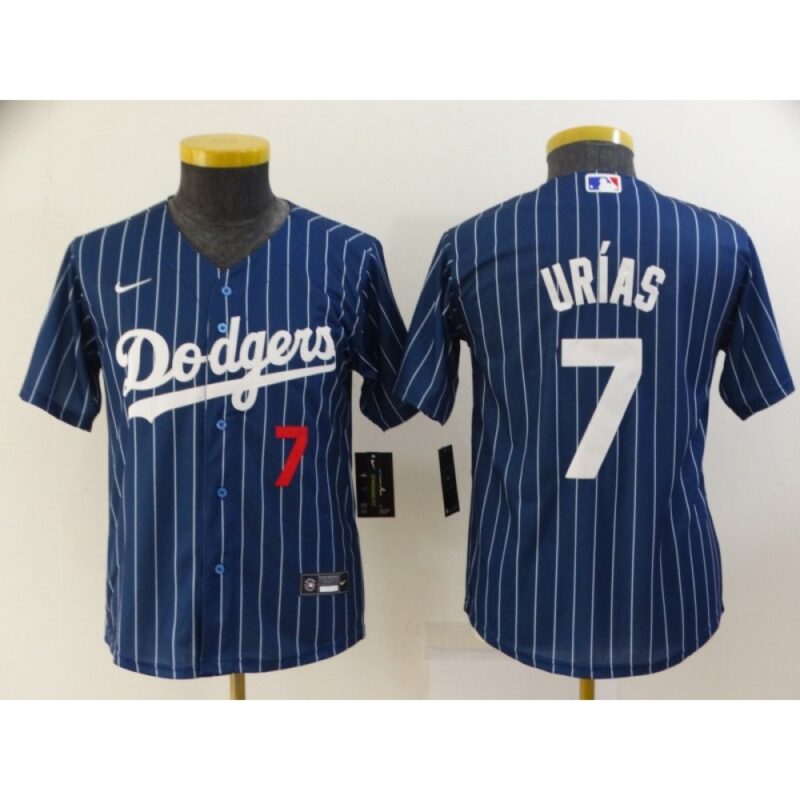 68634b66be0a2_1 Youth Los Angeles Dodgers #7 Julio Urias Blue Stitched Jersey