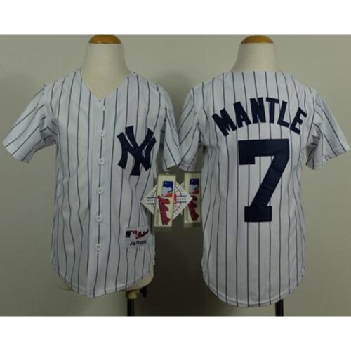 68634b960ed04_1 Yankees #7 Mickey Mantle White Stitched Youth Name Back MLB Jersey