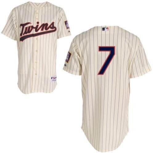 68634ba30c8f6_1 Twins #7 Joe Mauer Cream Stitched Youth MLB Jersey