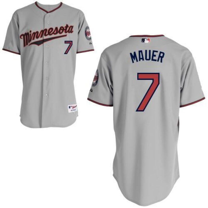 68634ba827843_1 Twins #7 Joe Mauer Grey Stitched Youth MLB Jersey